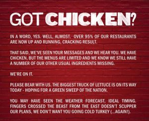 KFC: Πώς να… επιβιώσετε από μια κρίση