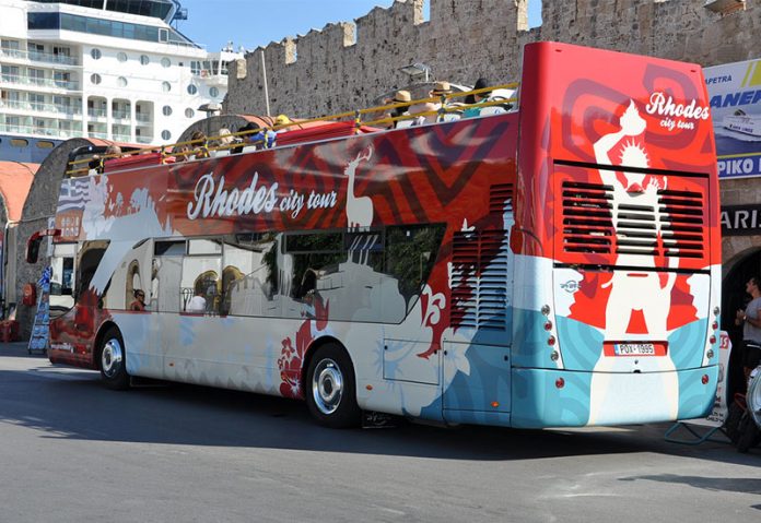 24ωρες απεργίες τουριστικών λεωφορείων στη Ρόδο